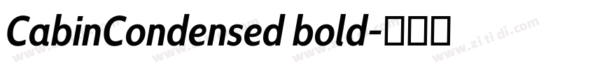 CabinCondensed bold字体转换